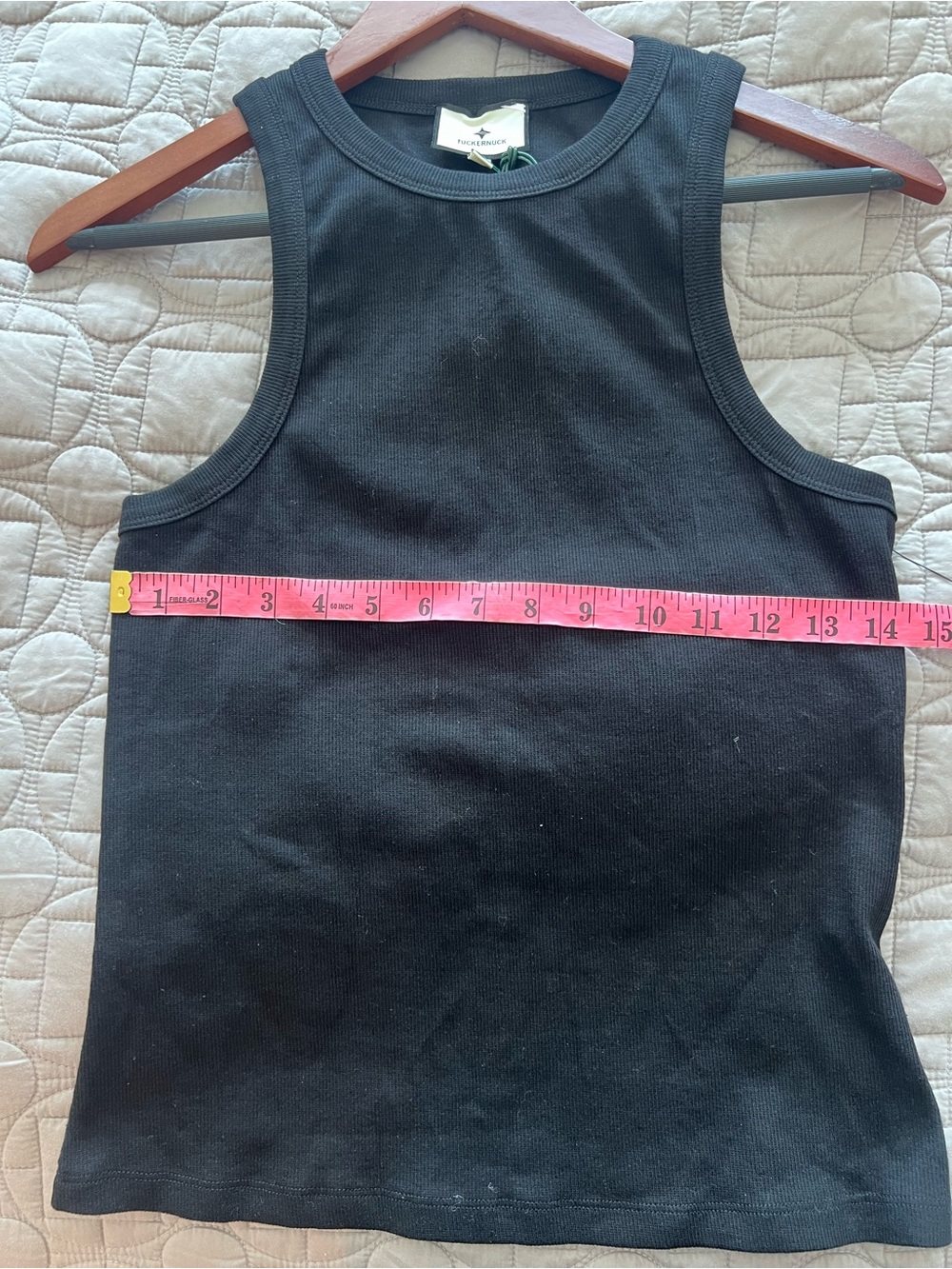 TUCKERNUCK Black Foley Rib Racerback Tank NWT - Picture 10 of 15